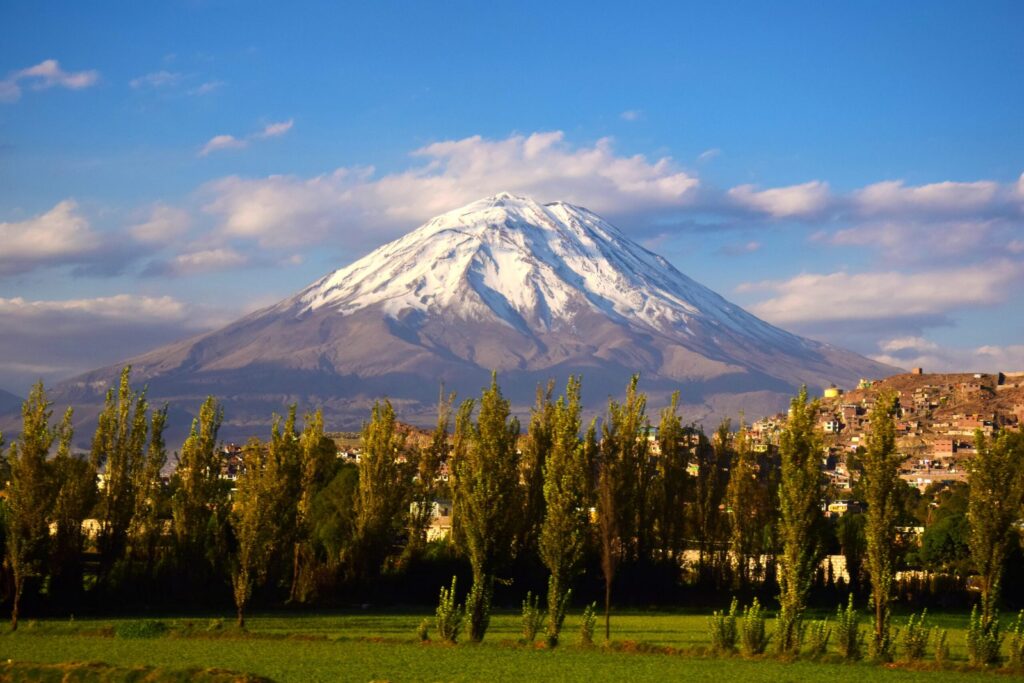 andean scenery in peru